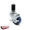 Service Caster 3.5 Inch Blue Polyurethane Swivel 1-5/8 Inch Expanding Stem Caster Brake, 2PK SCC-EX20S3514-PPUB-BLU-2-TLB-2-MTG47 - alternate 4